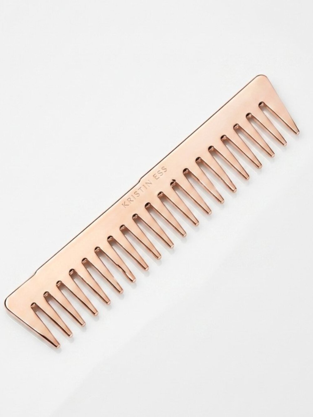 NWT KRISTIN ESS Rose Gold Wide Tooth Detangling Comb